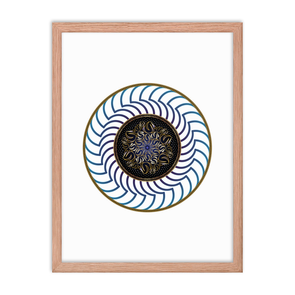 Framed poster Mandala Circularium No 2722 Free Shipping