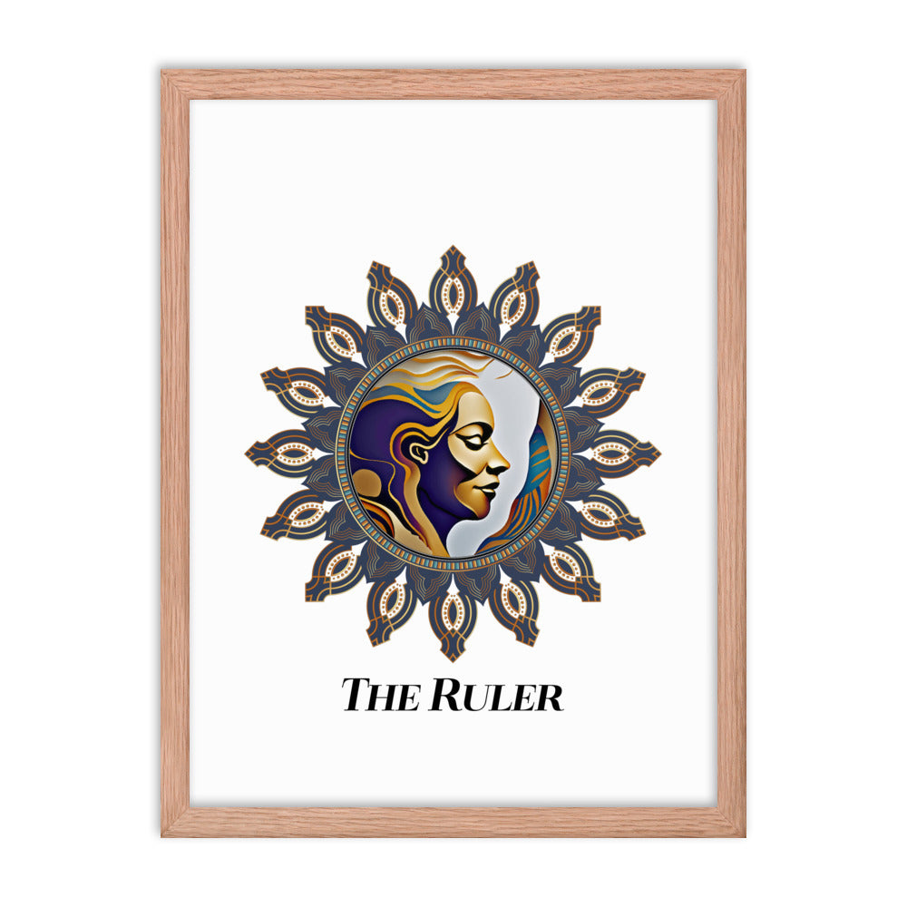 Framed Poster Kuklos No 4492 Mandala 'The Ruler' Free Shipping