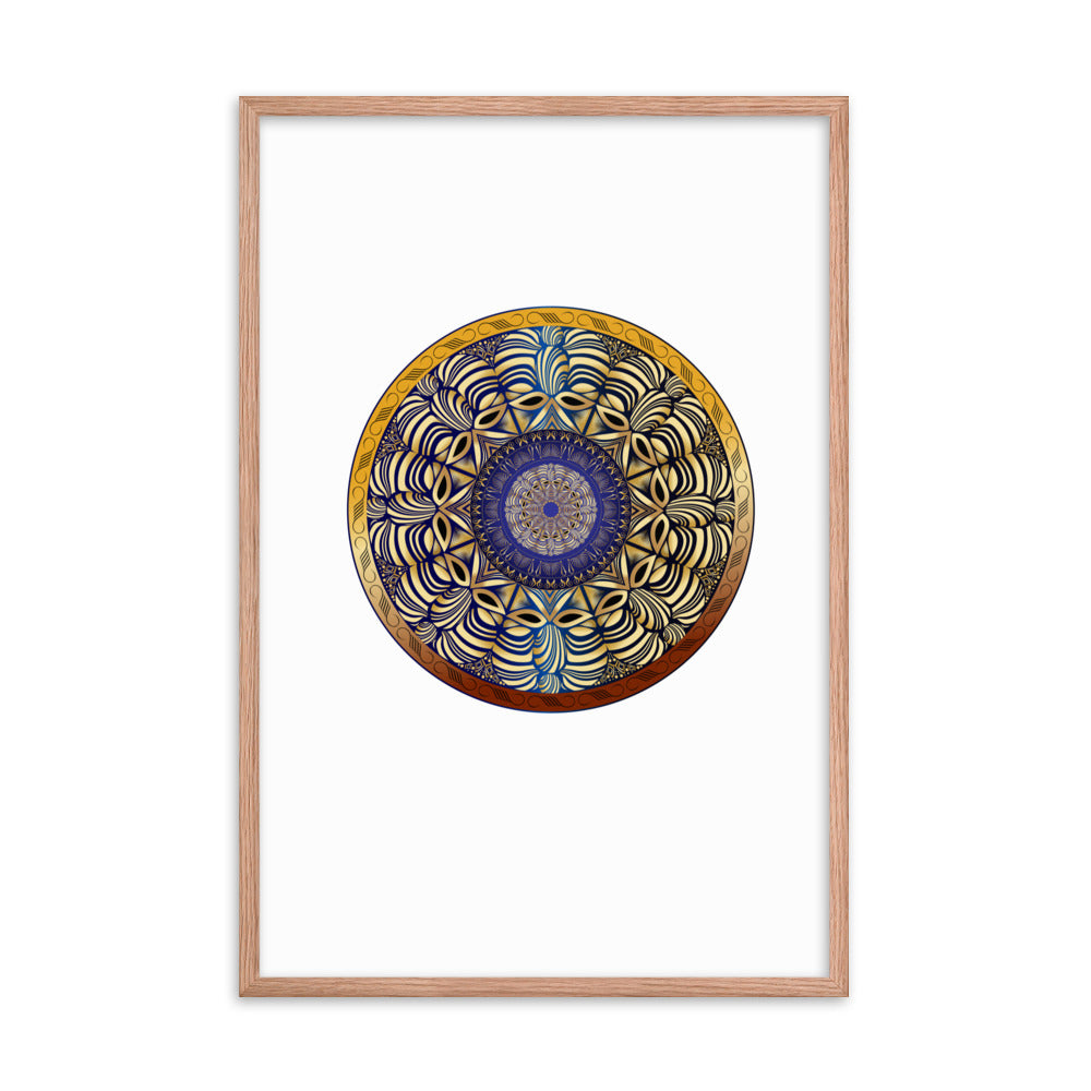 Framed poster Mandala Circularium No 2491 Free Shipping