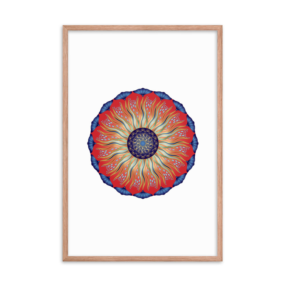 Framed poster Mandala Circularium No 2626 Free Shipping