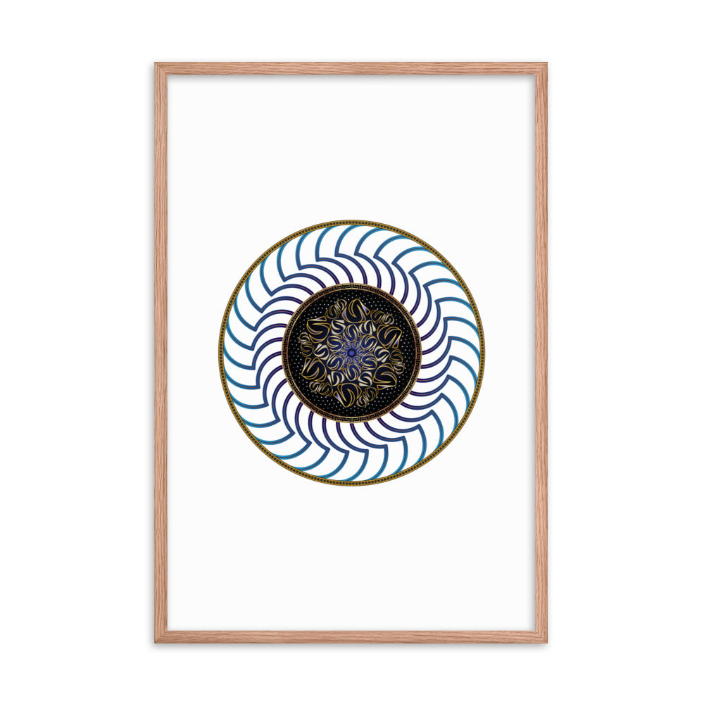 Framed poster Mandala Circularium No 2722 Free Shipping