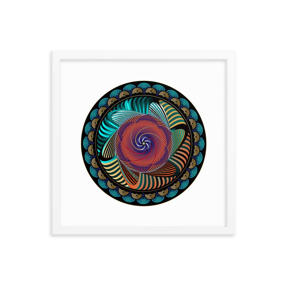 Framed poster Mandala Circularium No 2269 Free Shipping