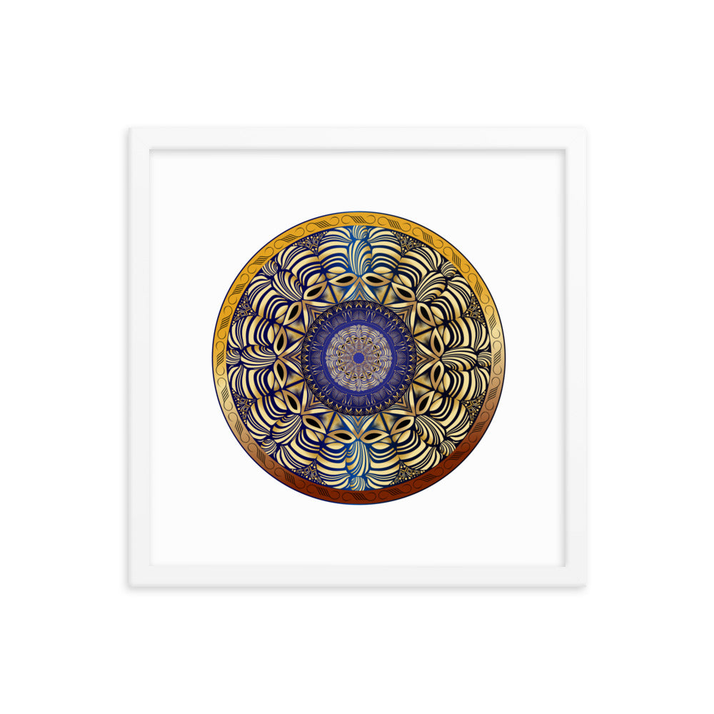 Framed poster Mandala Circularium No 2491 Free Shipping