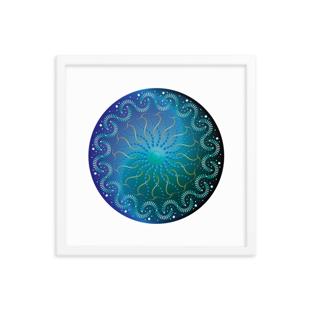 Framed poster Mandala Circularium No 2696  Free Shipping