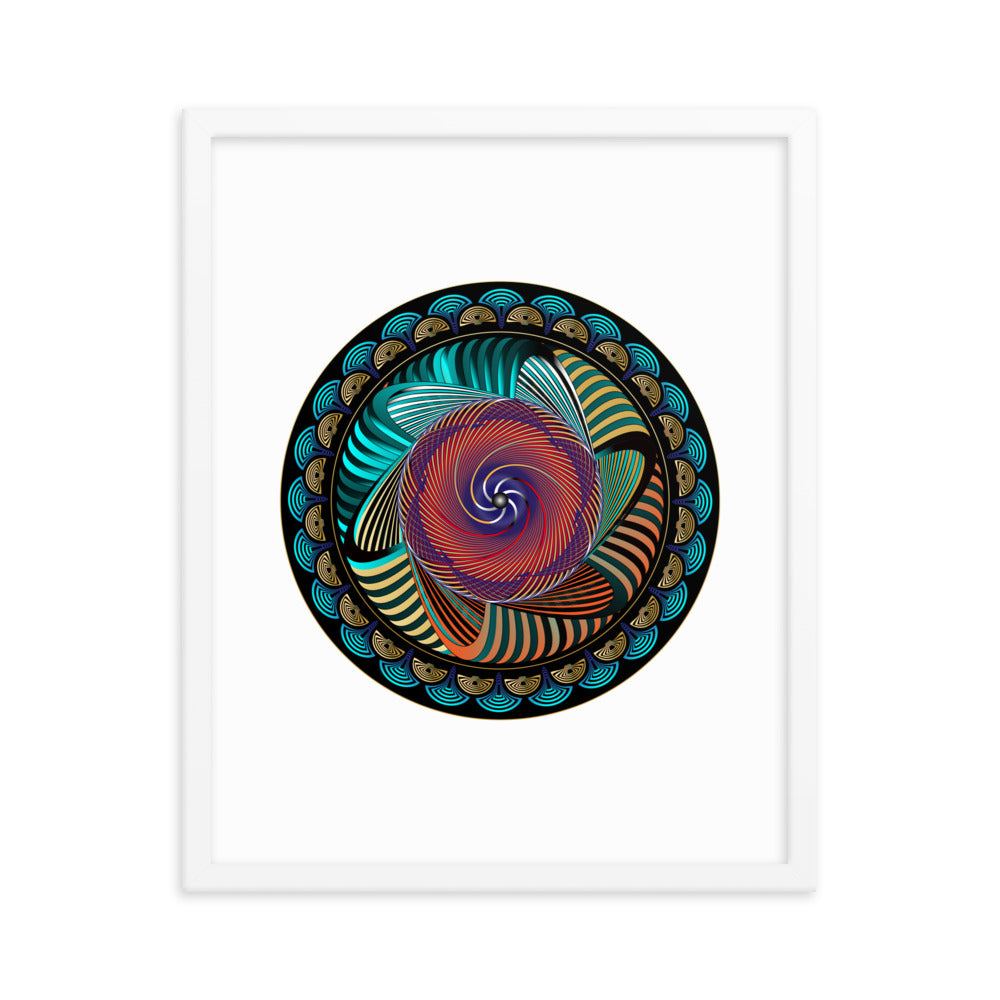 Framed poster Mandala Circularium No 2269 Free Shipping