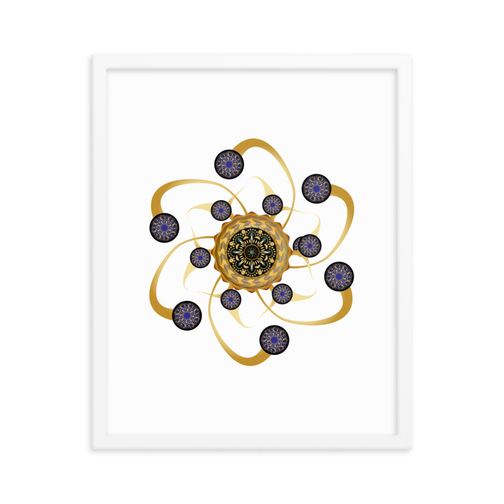 Framed poster Mandala Circularium No 2468 Free Shipping