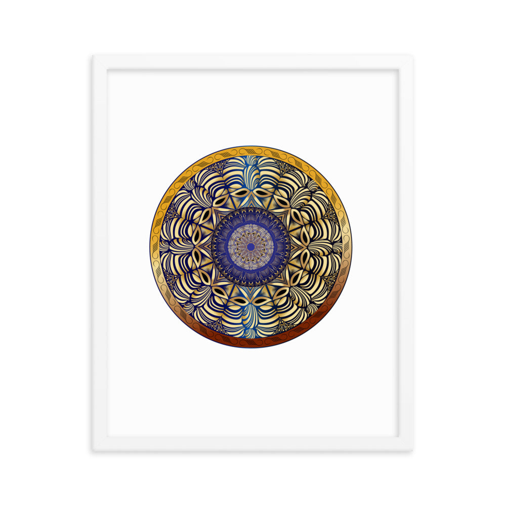 Framed poster Mandala Circularium No 2491 Free Shipping