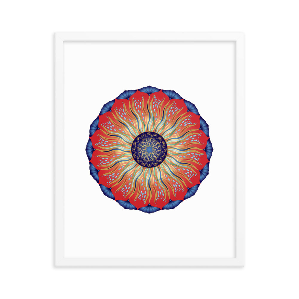 Framed poster Mandala Circularium No 2626 Free Shipping