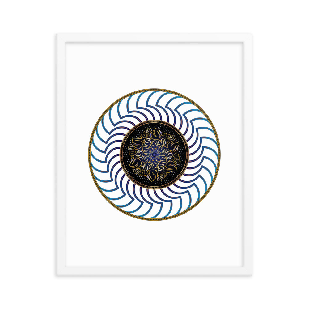 Framed poster Mandala Circularium No 2722 Free Shipping