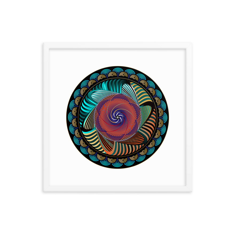 Framed poster Mandala Circularium No 2269 Free Shipping