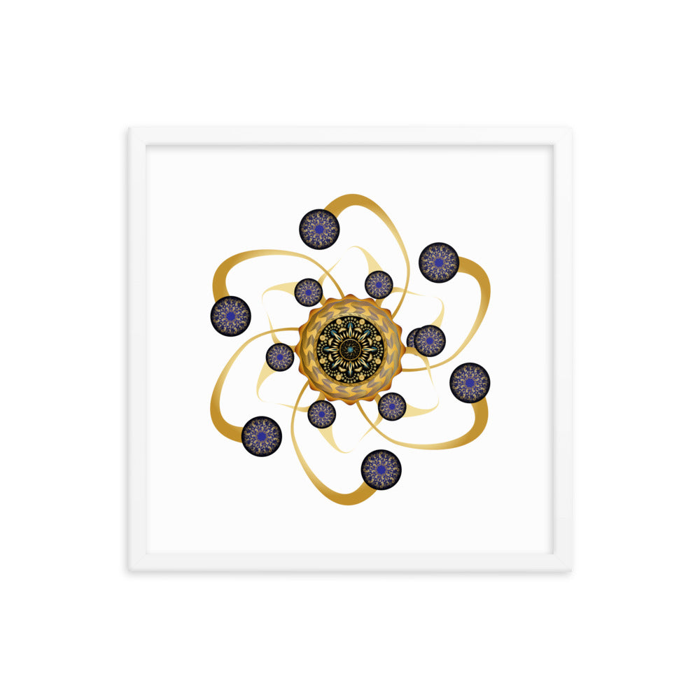 Framed poster Mandala Circularium No 2468 Free Shipping