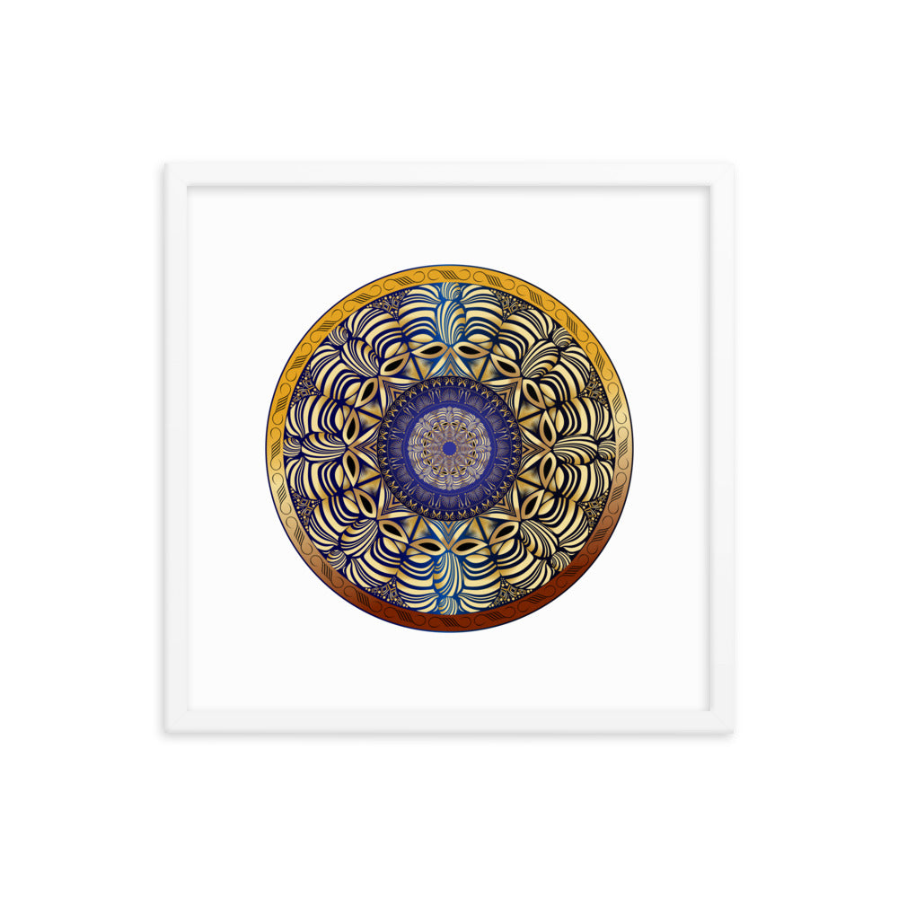 Framed poster Mandala Circularium No 2491 Free Shipping