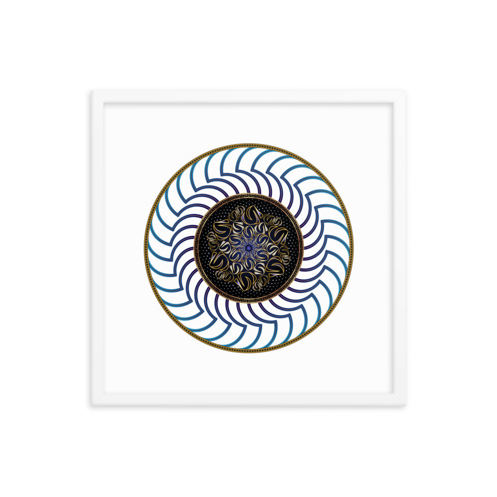 Framed poster Mandala Circularium No 2722 Free Shipping