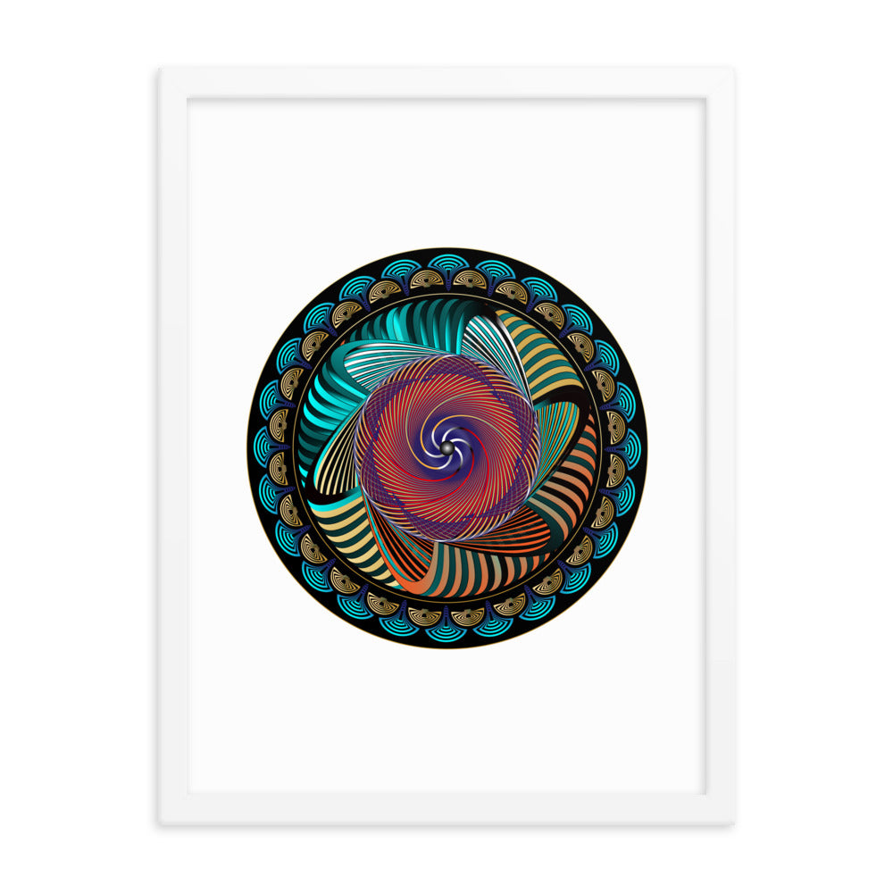 Framed poster Mandala Circularium No 2269 Free Shipping