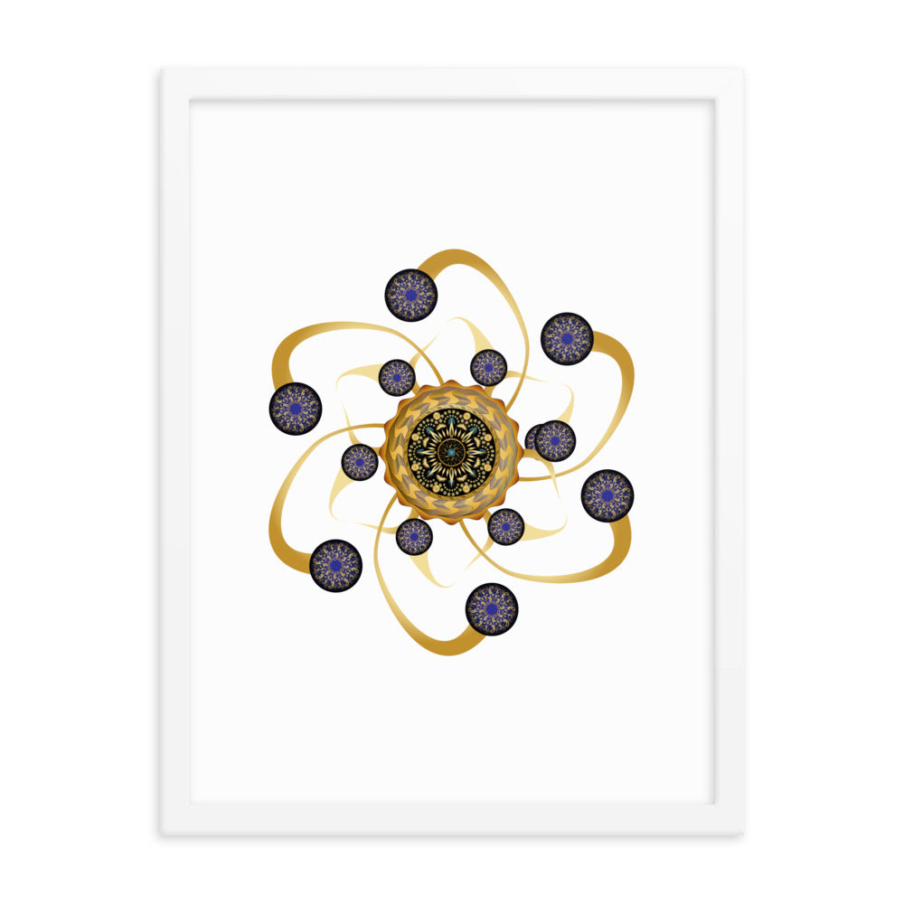 Framed poster Mandala Circularium No 2468 Free Shipping