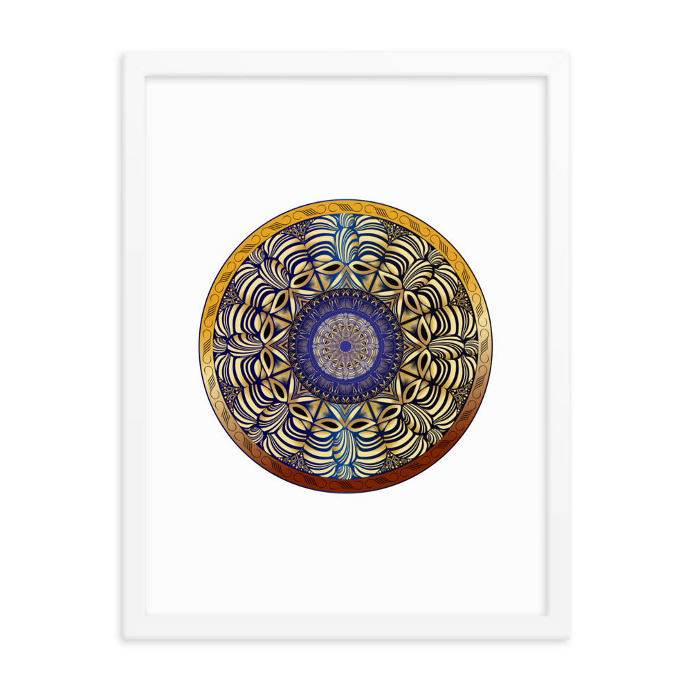 Framed poster Mandala Circularium No 2491 Free Shipping