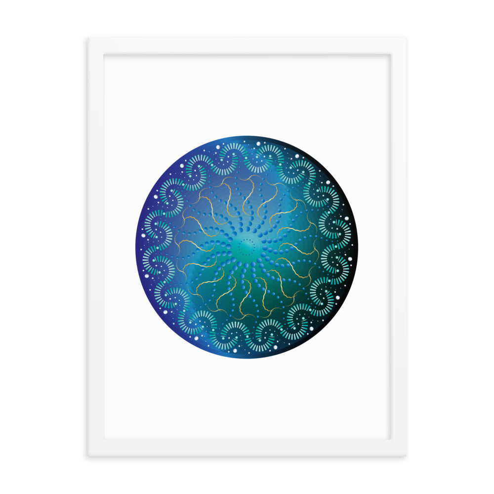 Framed poster Mandala Circularium No 2696  Free Shipping