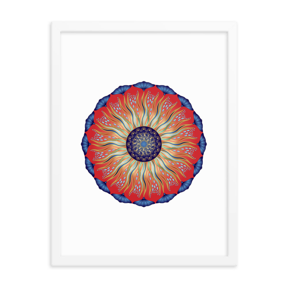 Framed poster Mandala Circularium No 2626 Free Shipping