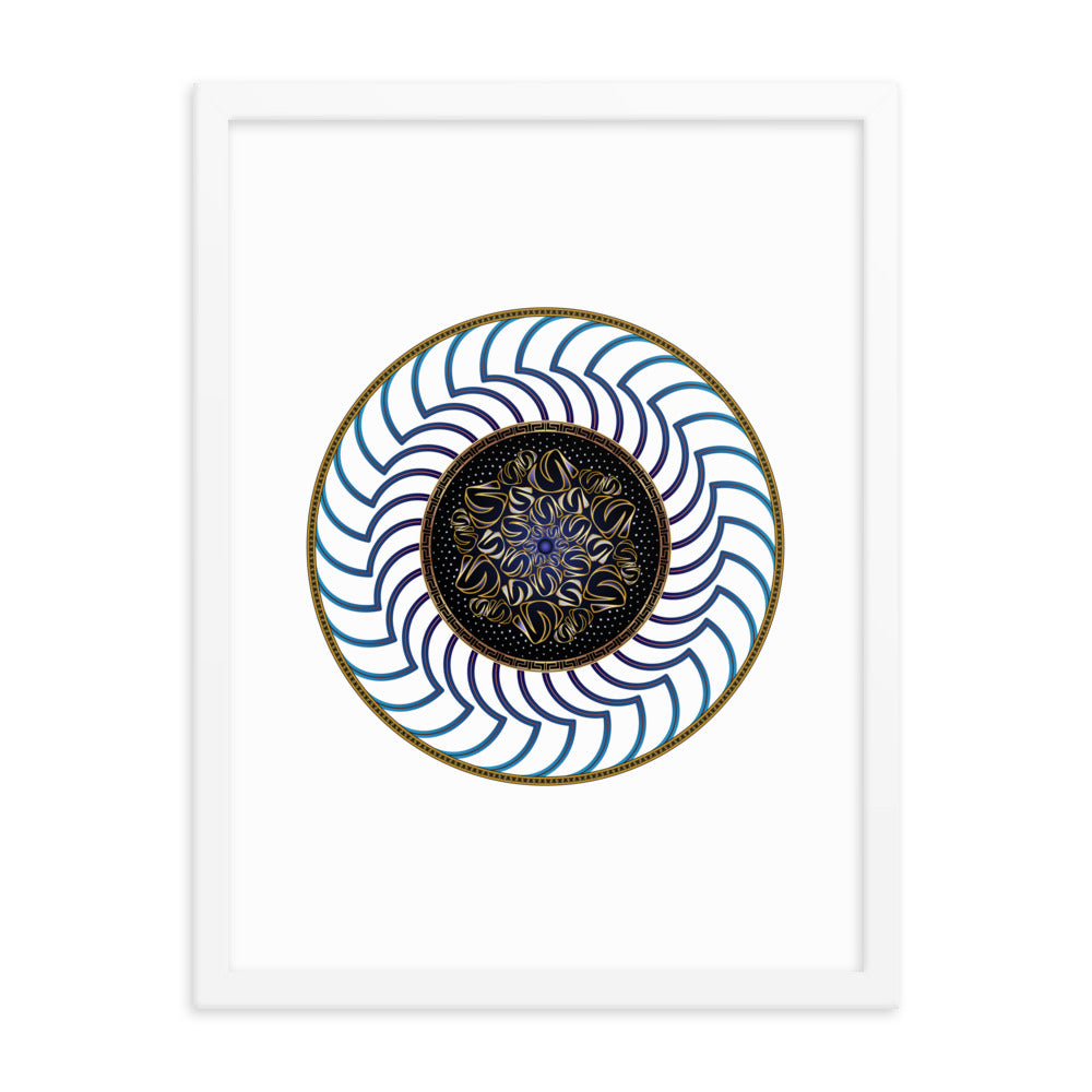 Framed poster Mandala Circularium No 2722 Free Shipping