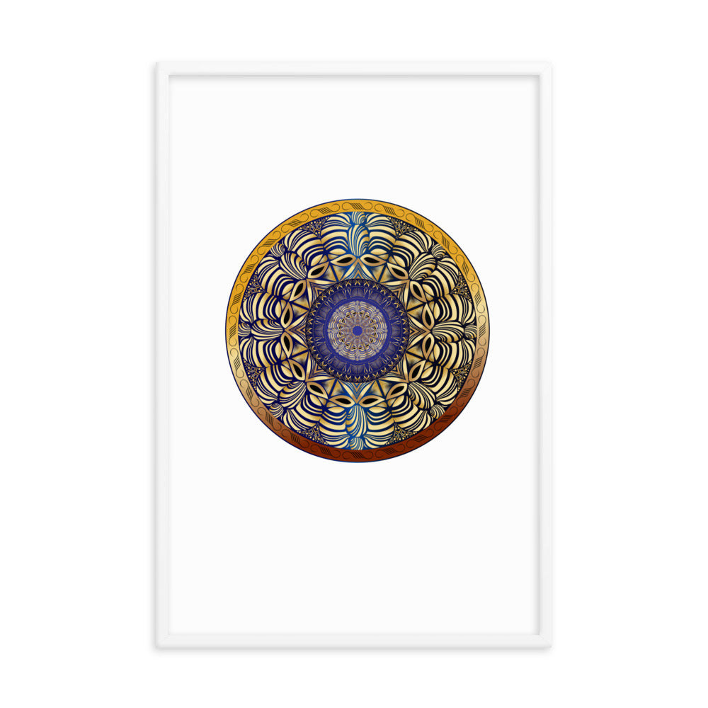 Framed poster Mandala Circularium No 2491 Free Shipping