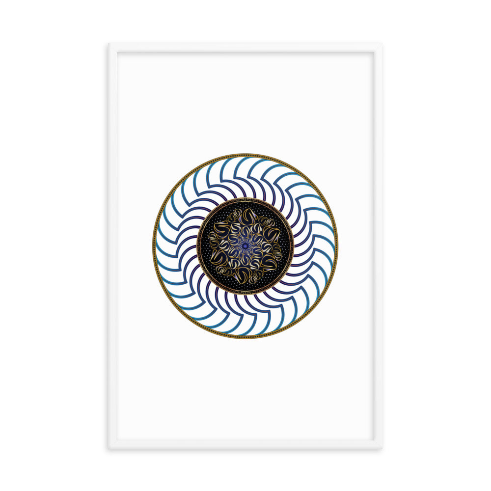 Framed poster Mandala Circularium No 2722 Free Shipping