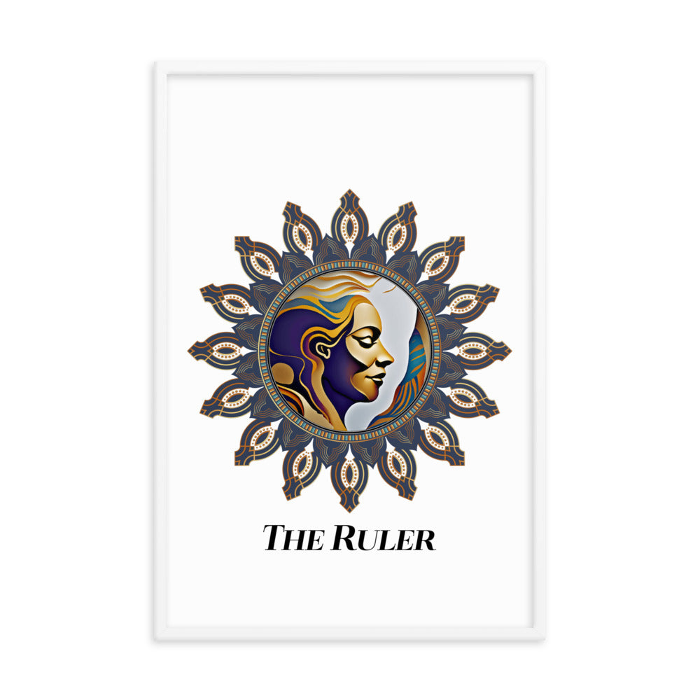 Framed Poster Kuklos No 4492 Mandala 'The Ruler' Free Shipping