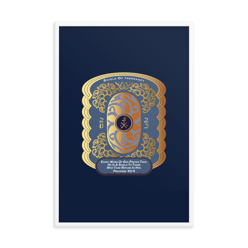 Framed poster Kuklos No 4466 Shield of Inerrancy - Proverbs 30:5 Free Shipping