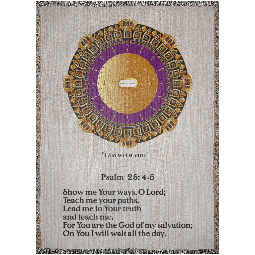 Woven Blankets Kukloso Psalm 25: 1-5 Version 2- Free Shipping