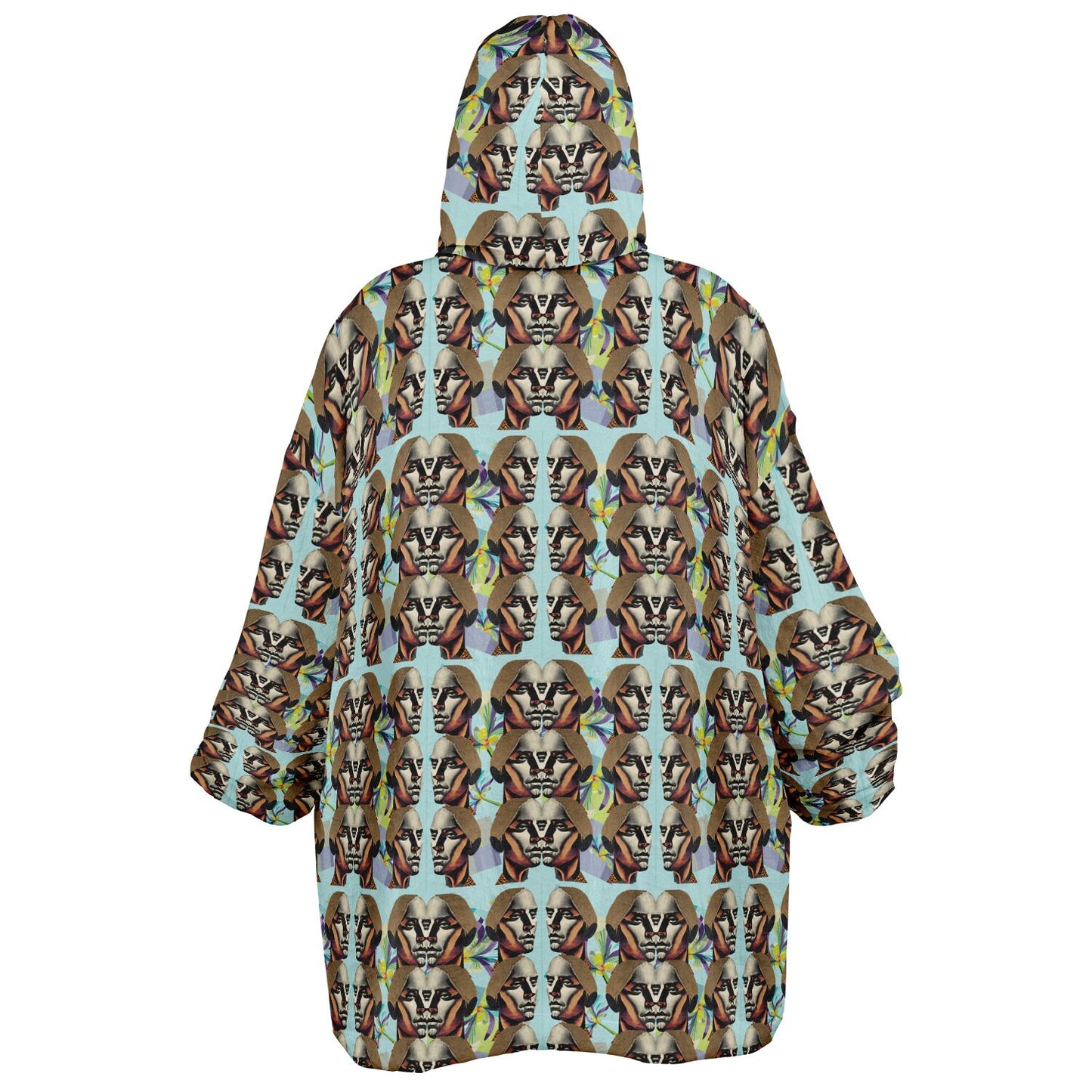 Snug Hoodie Economy - AOP Kukloso Cubist Faces No 49 - Free Shipping