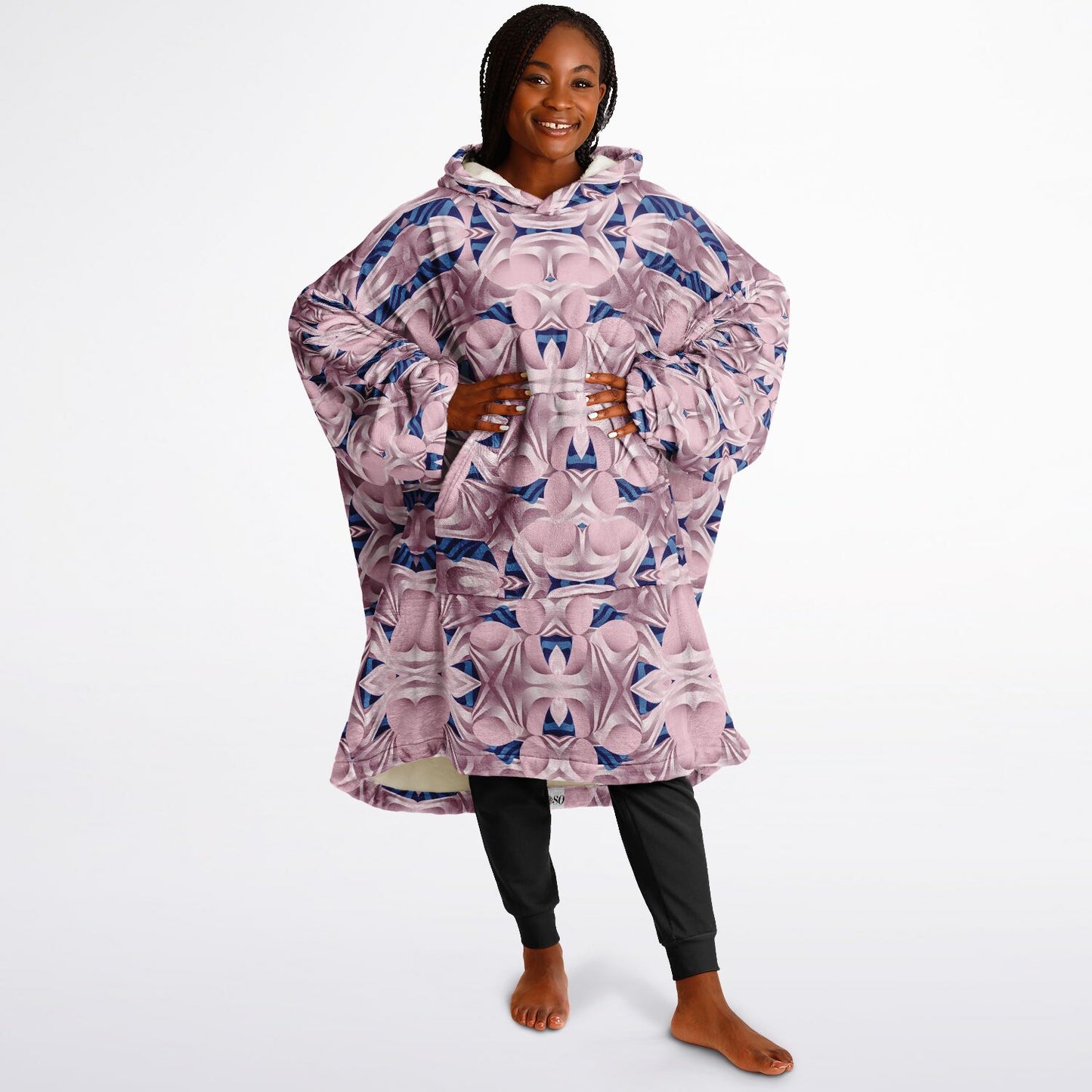 Snug Hoodie Economy - AOP Kukloso Ice Cream Swirls No 35 - Free Shipping