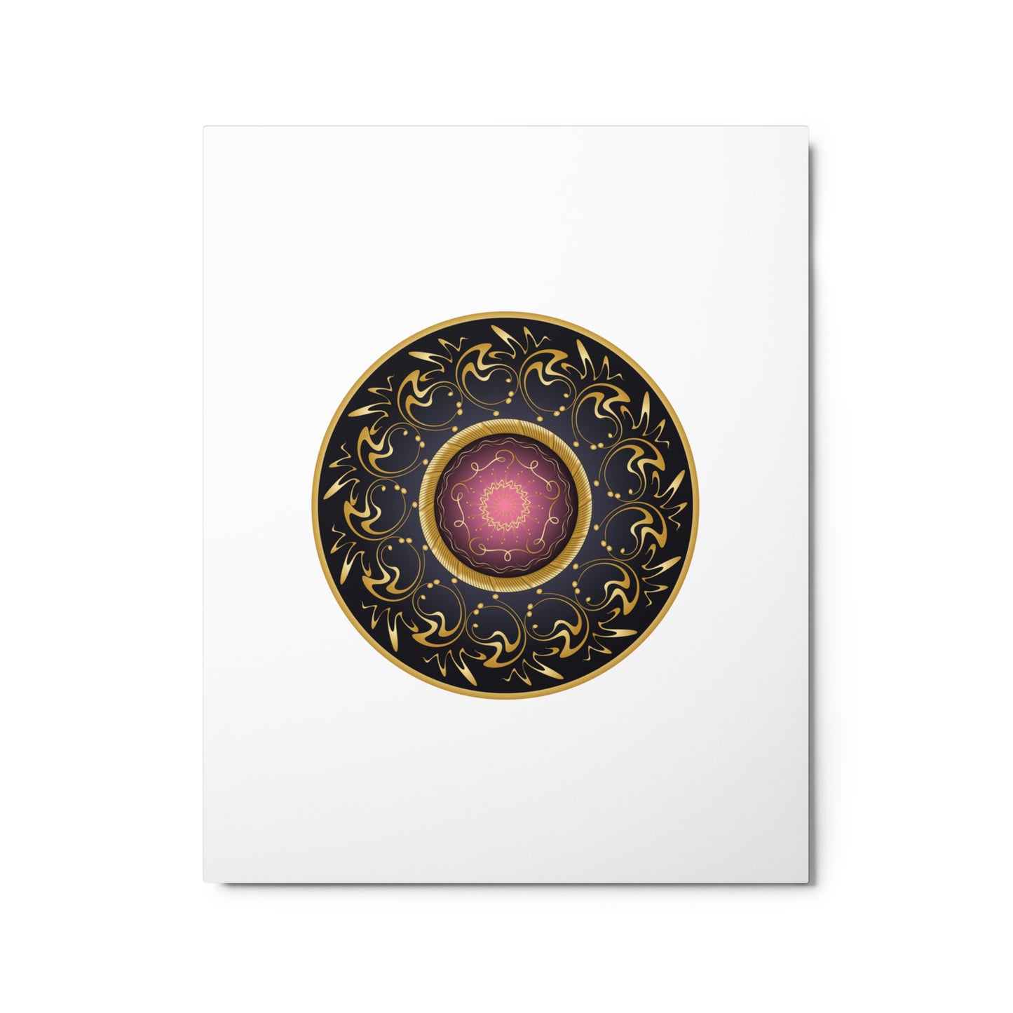 Metal prints Complexical No 2232 Mandala Purple - Gold Colors Free Shipping