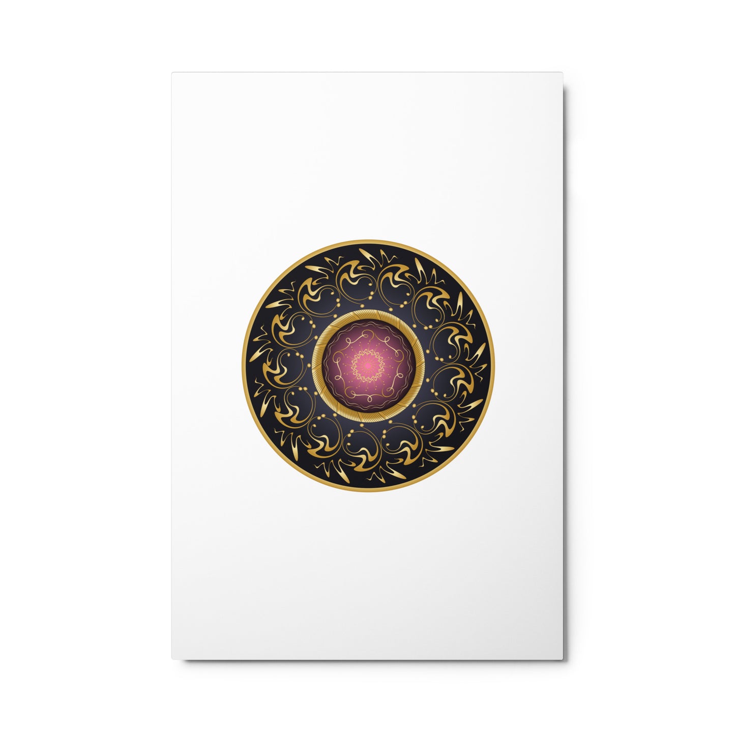 Metal prints Complexical No 2232 Mandala Purple - Gold Colors Free Shipping