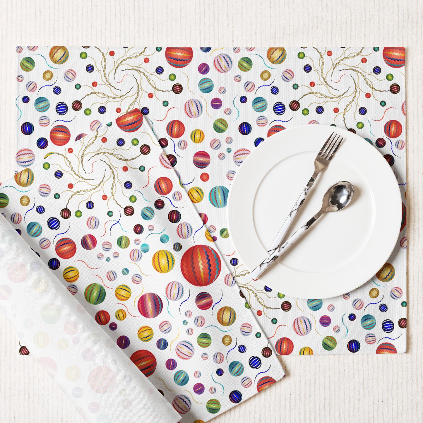 Placemat Set Kukloso Abstractical Pattern No 260 - Free Shipping