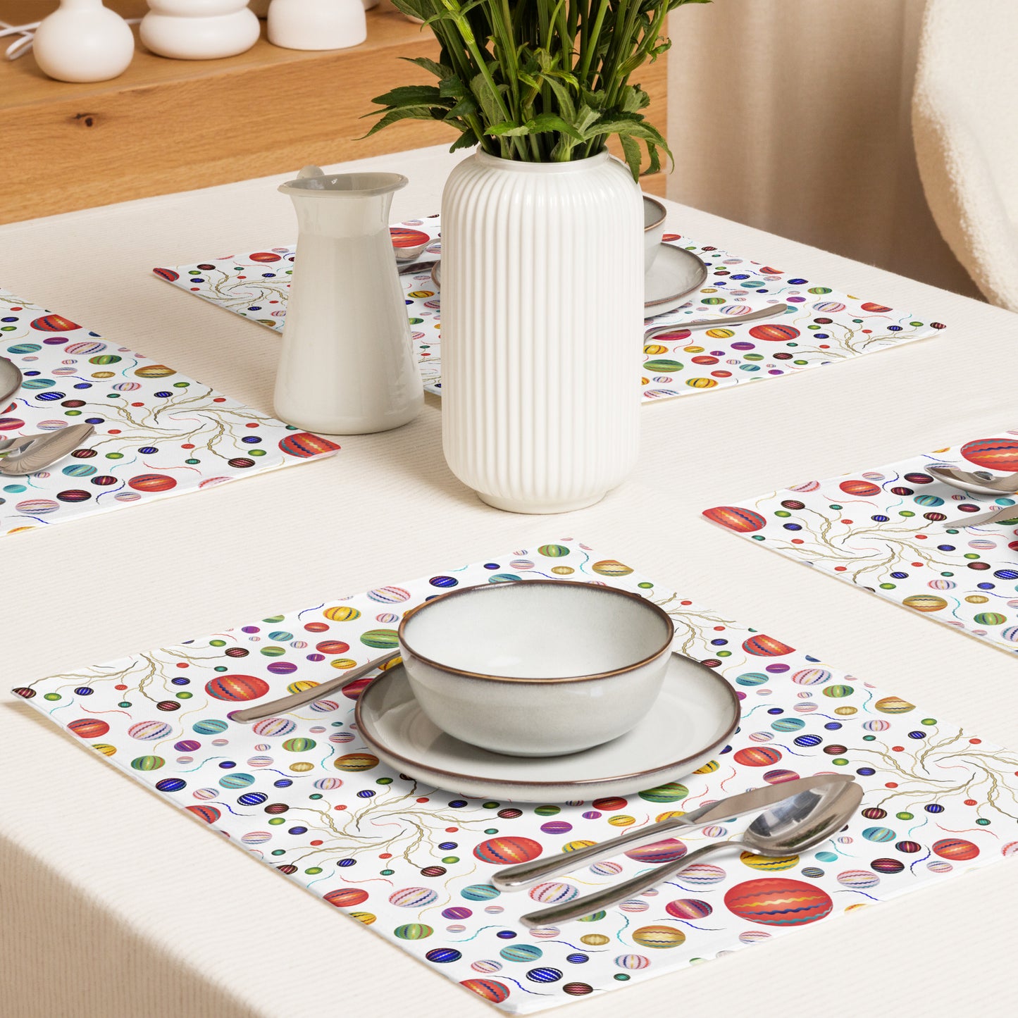 Placemat Set Kukloso Abstractical Pattern No 260 - Free Shipping