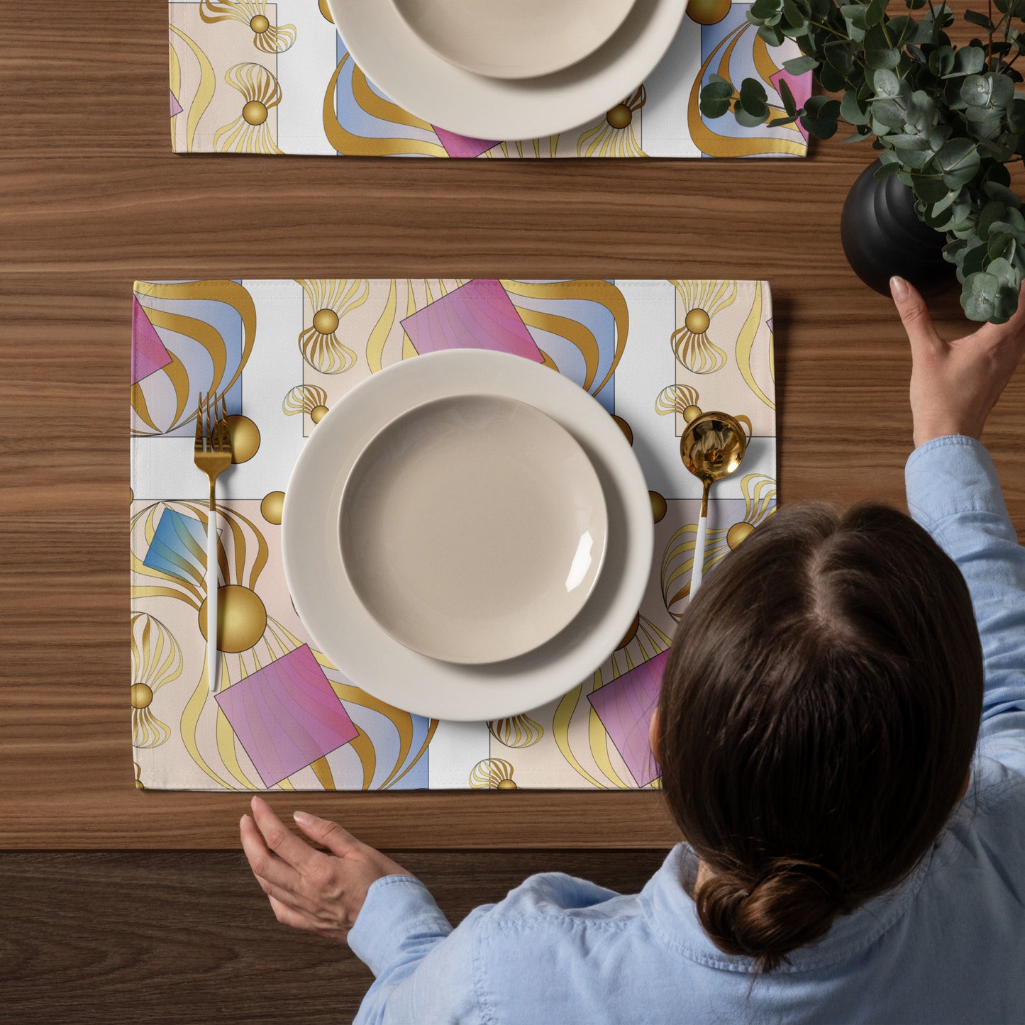 Placemat Set Kukloso Abstractical Pattern No 214 - Free Shipping