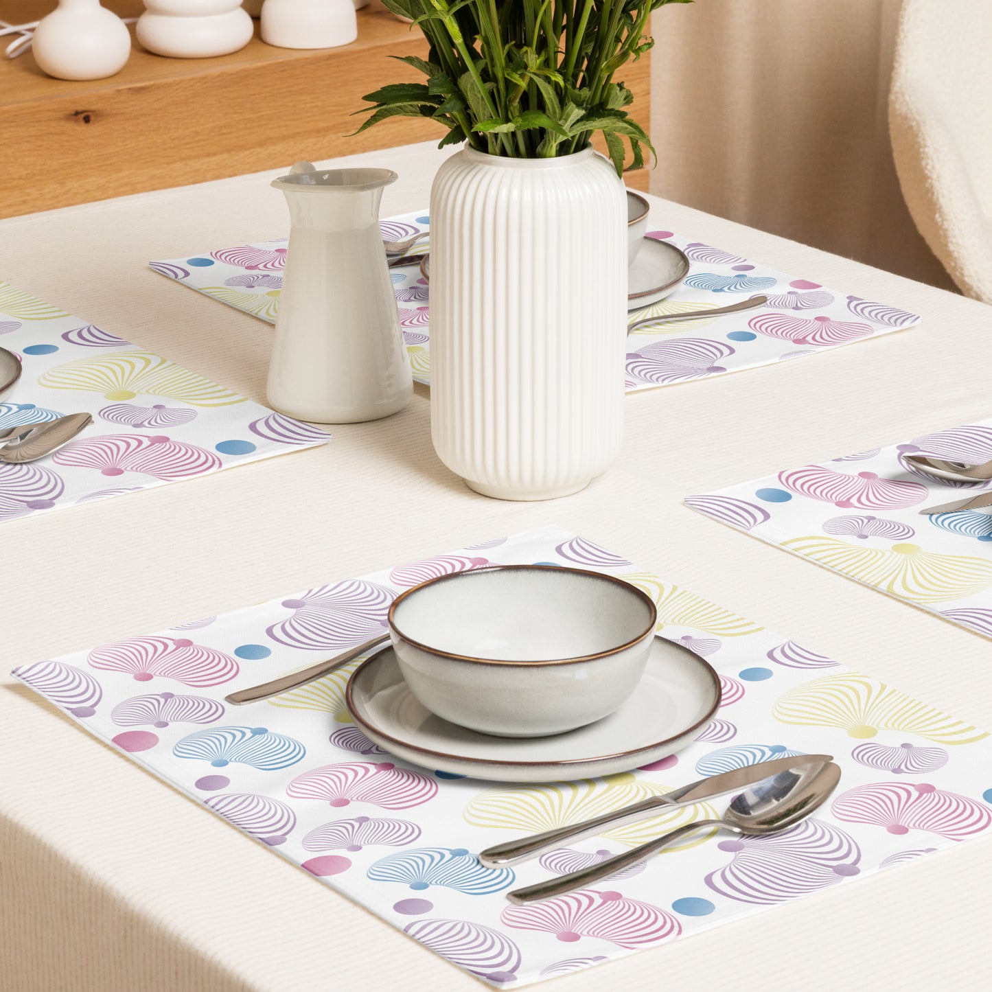 Placemat Set Kukloso Abstractical Pattern No 129 - Free Shipping