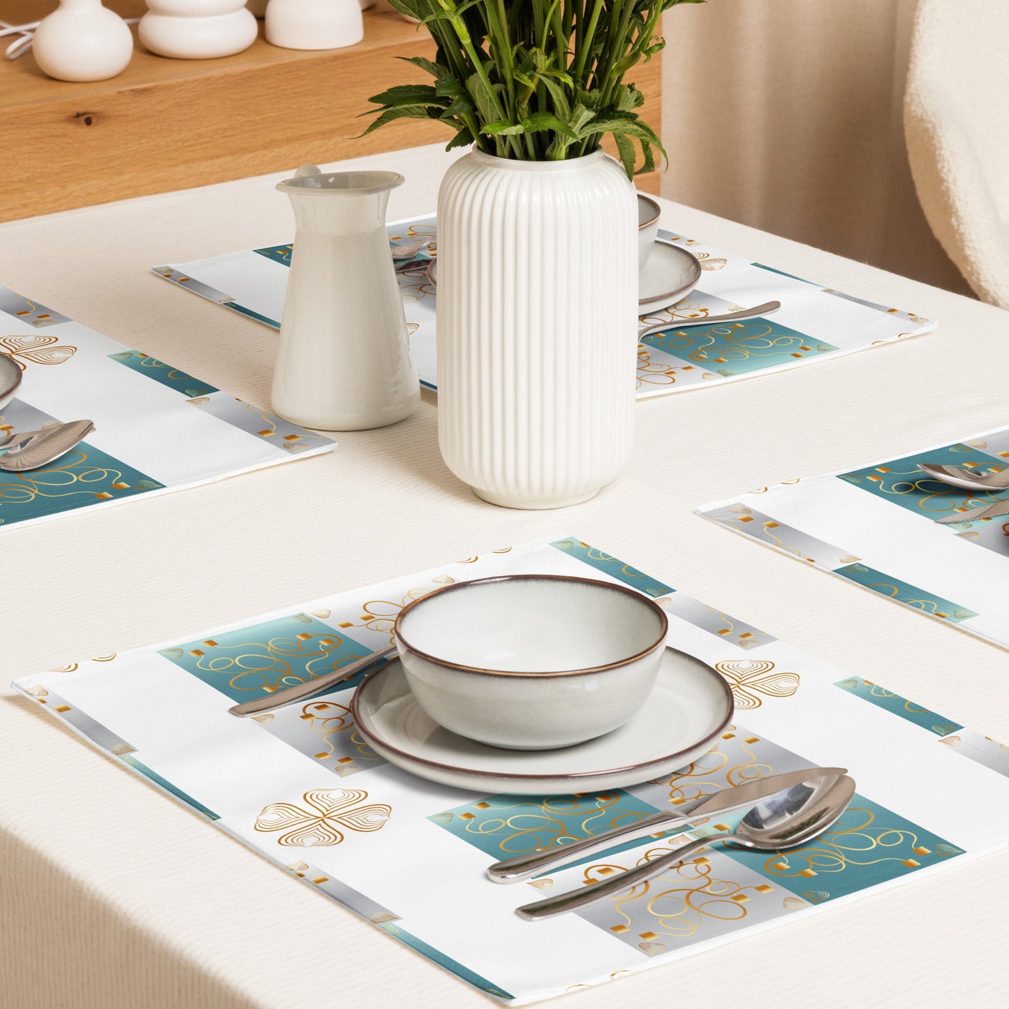 Placemat Set Kukloso Abstractical Pattern No 68.5 - Free Shipping