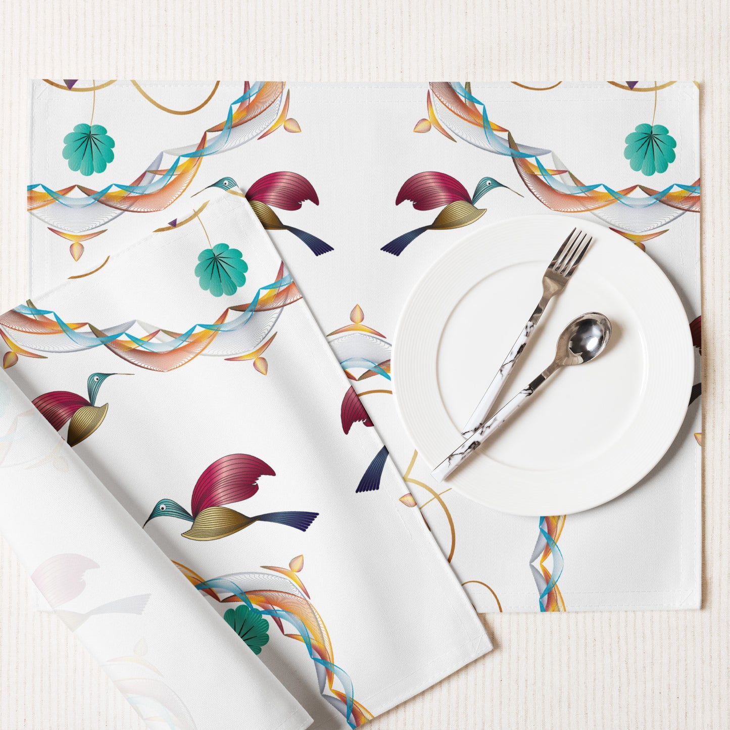 Placemat Set Kukloso Fleurons No 15 - Free Shipping