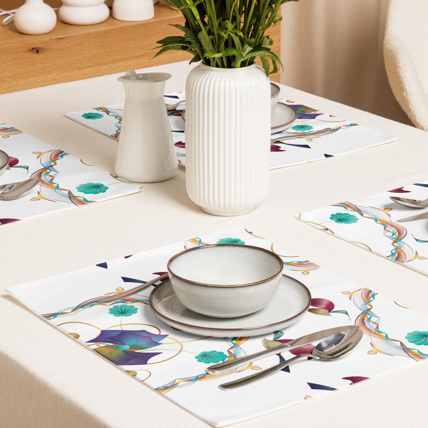 Placemat Set Kukloso Fleurons No 15 - Free Shipping