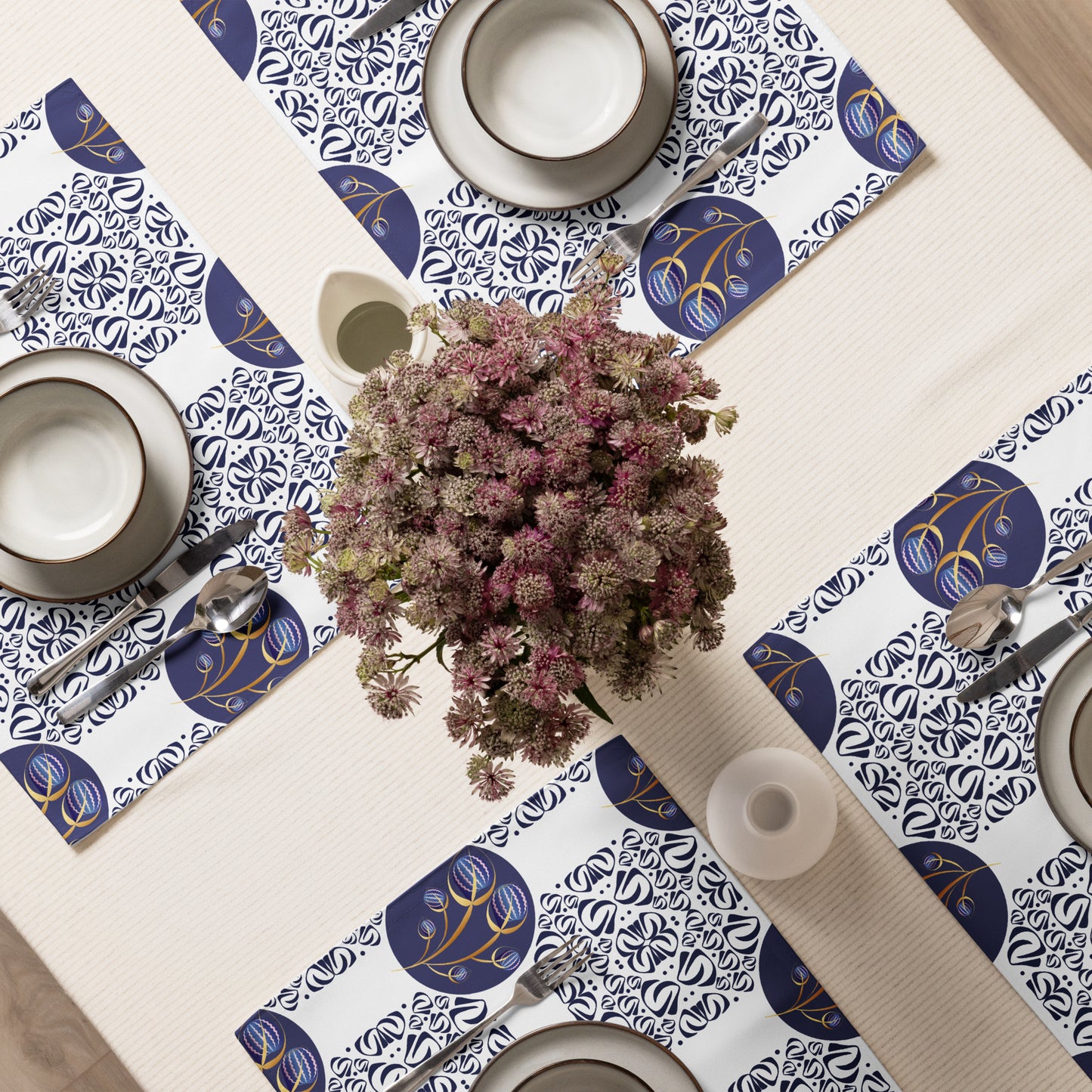 Placemat Set Kukloso Fleurons No 33 - Free Shipping