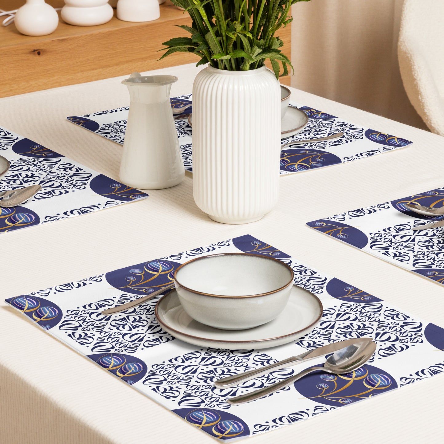 Placemat Set Kukloso Fleurons No 33 - Free Shipping