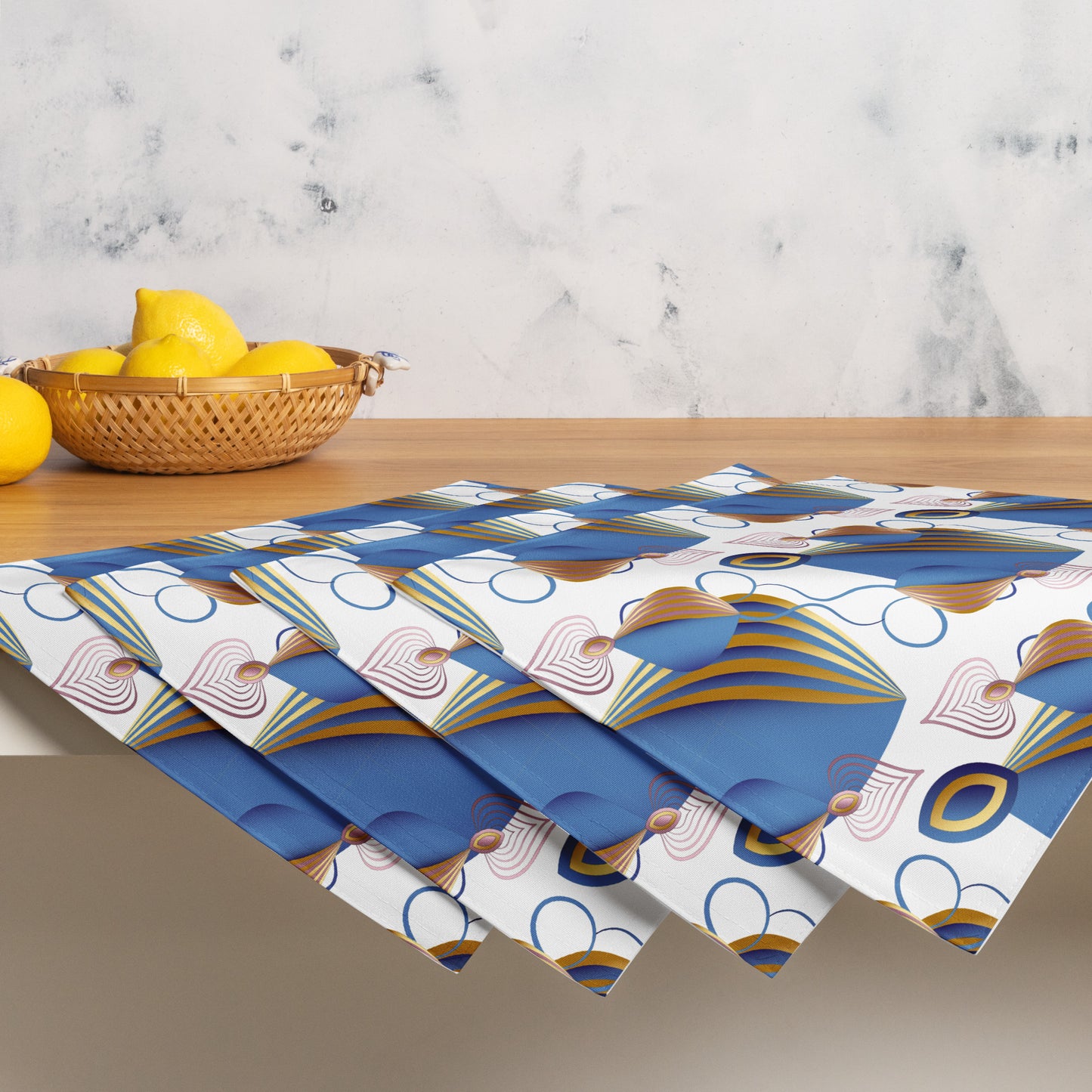 Placemat Set  Kukloso Fleurons No 48 - Free Shipping