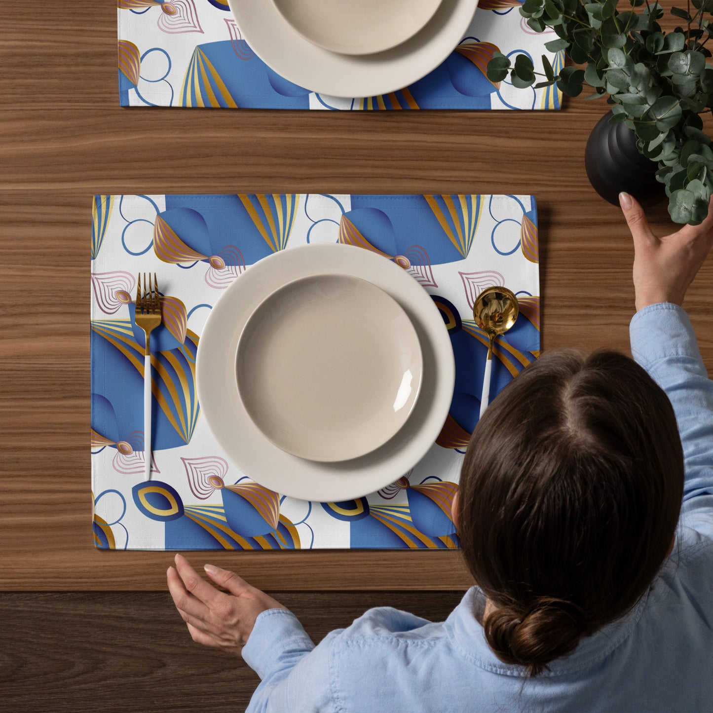 Placemat Set  Kukloso Fleurons No 48 - Free Shipping