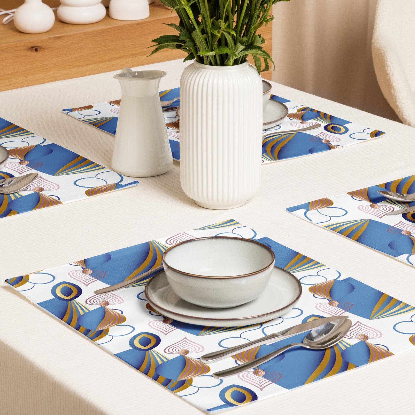 Placemat Set  Kukloso Fleurons No 48 - Free Shipping