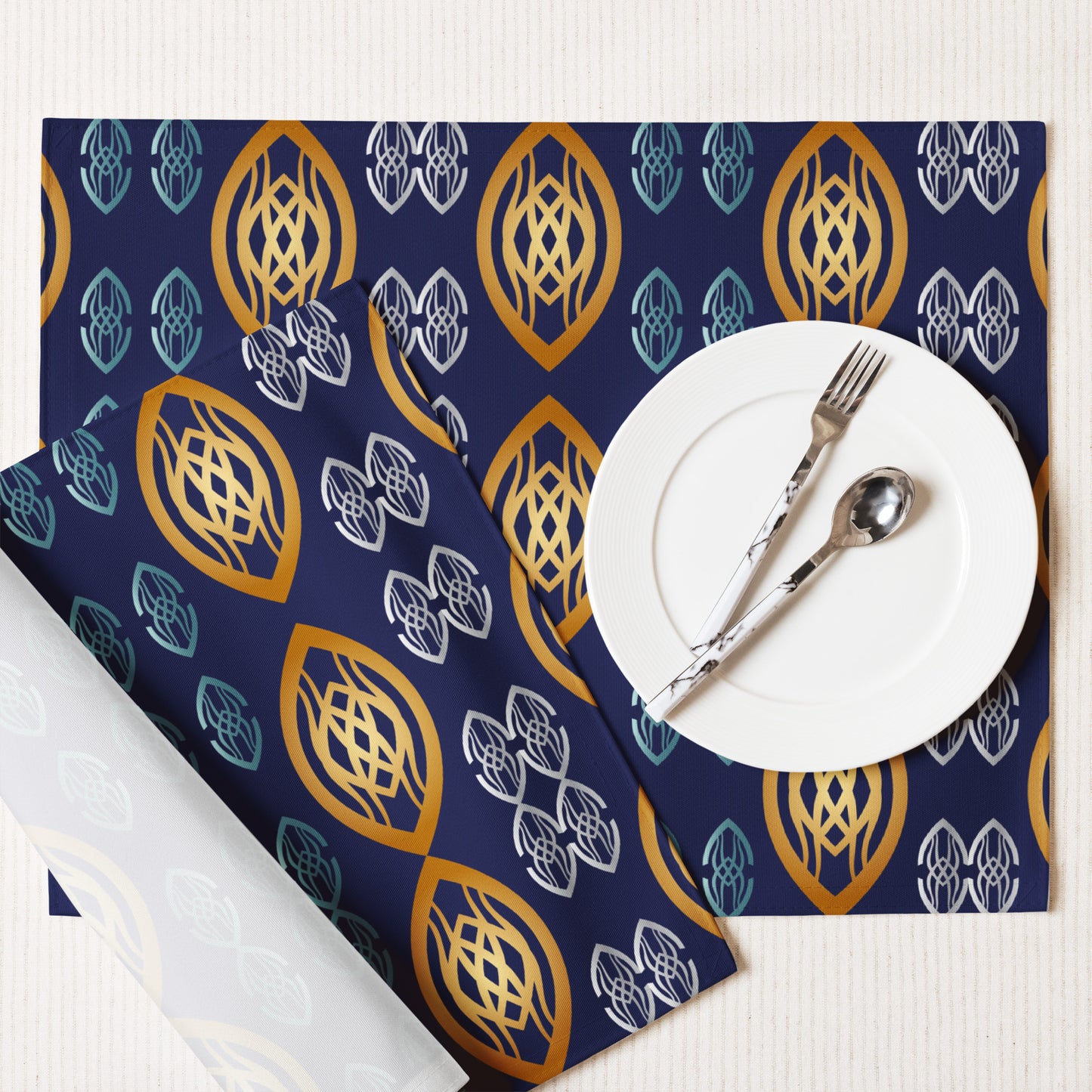 Placemat Set Kukloso Fleurons No 66 - Free Shipping