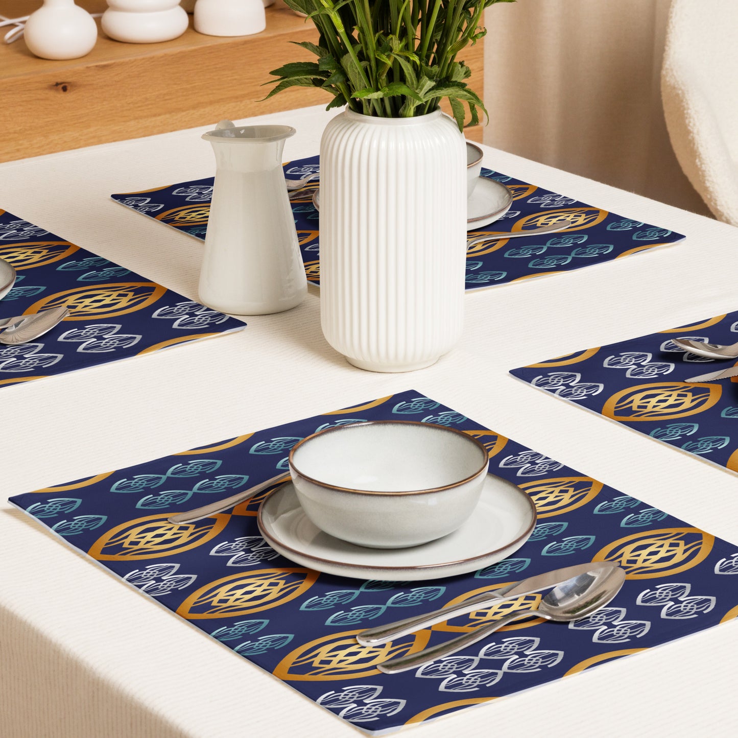 Placemat Set Kukloso Fleurons No 66 - Free Shipping