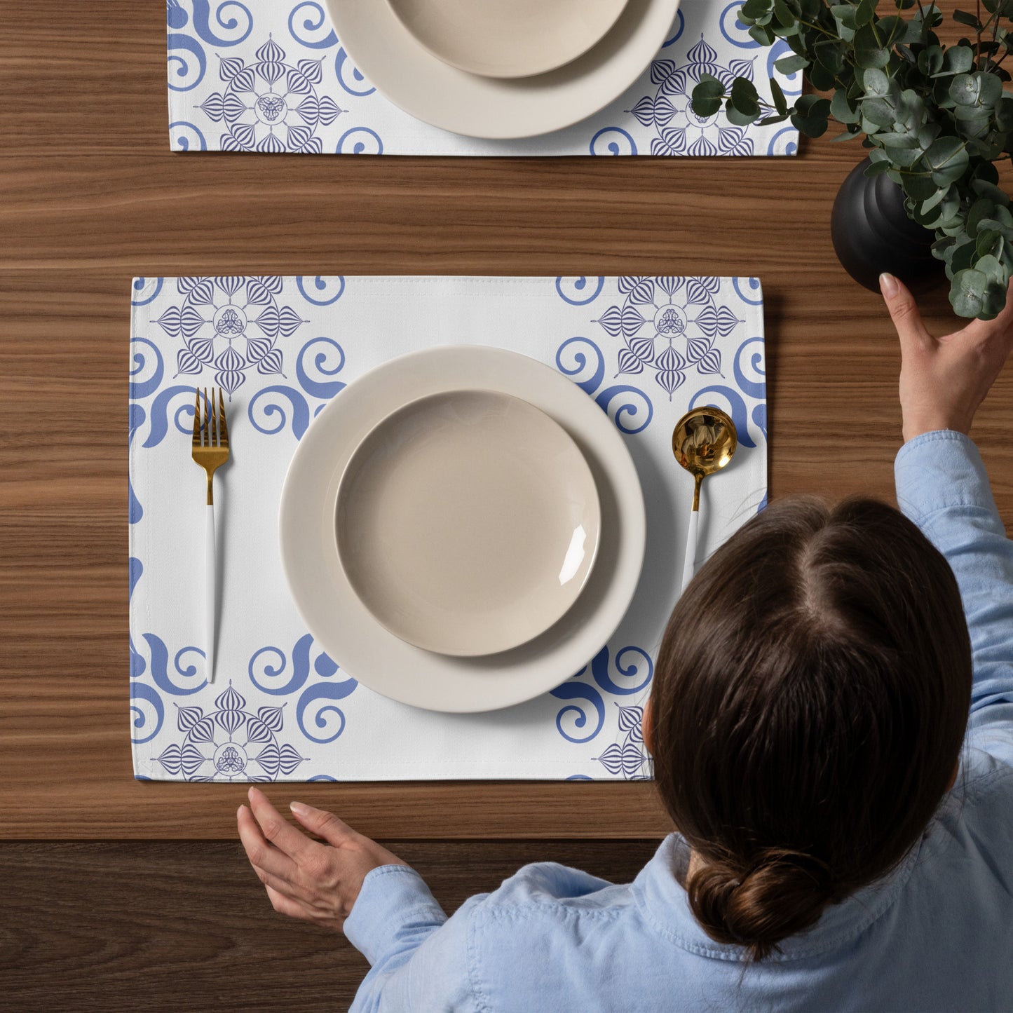 Placemat Set Kukloso Four Fleuron Fans - Free Shipping