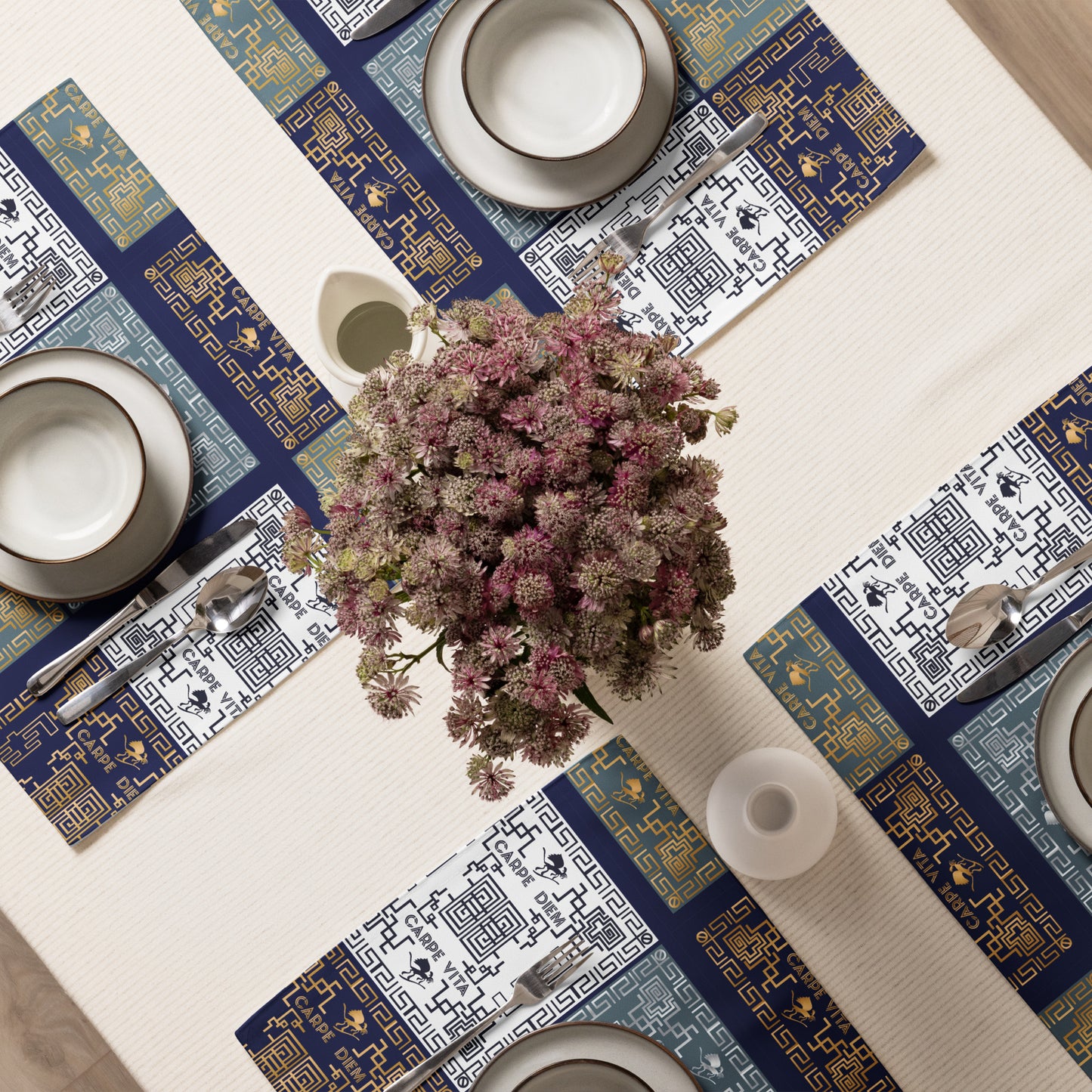 Placemat Set Kukloso Greek Border No 50 - Free Shipping