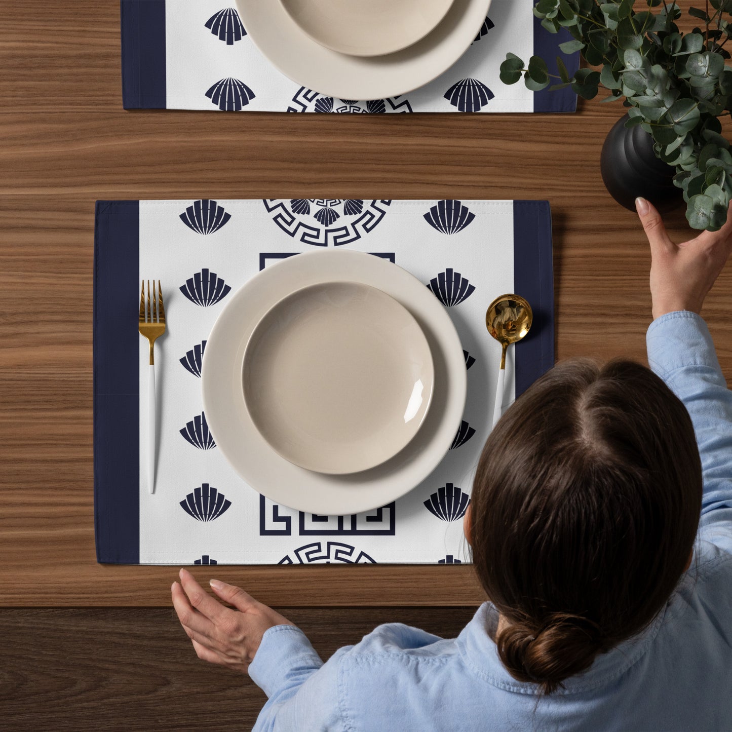 Placemat Set Kukloso Greek Border No 78 - Free Shipping