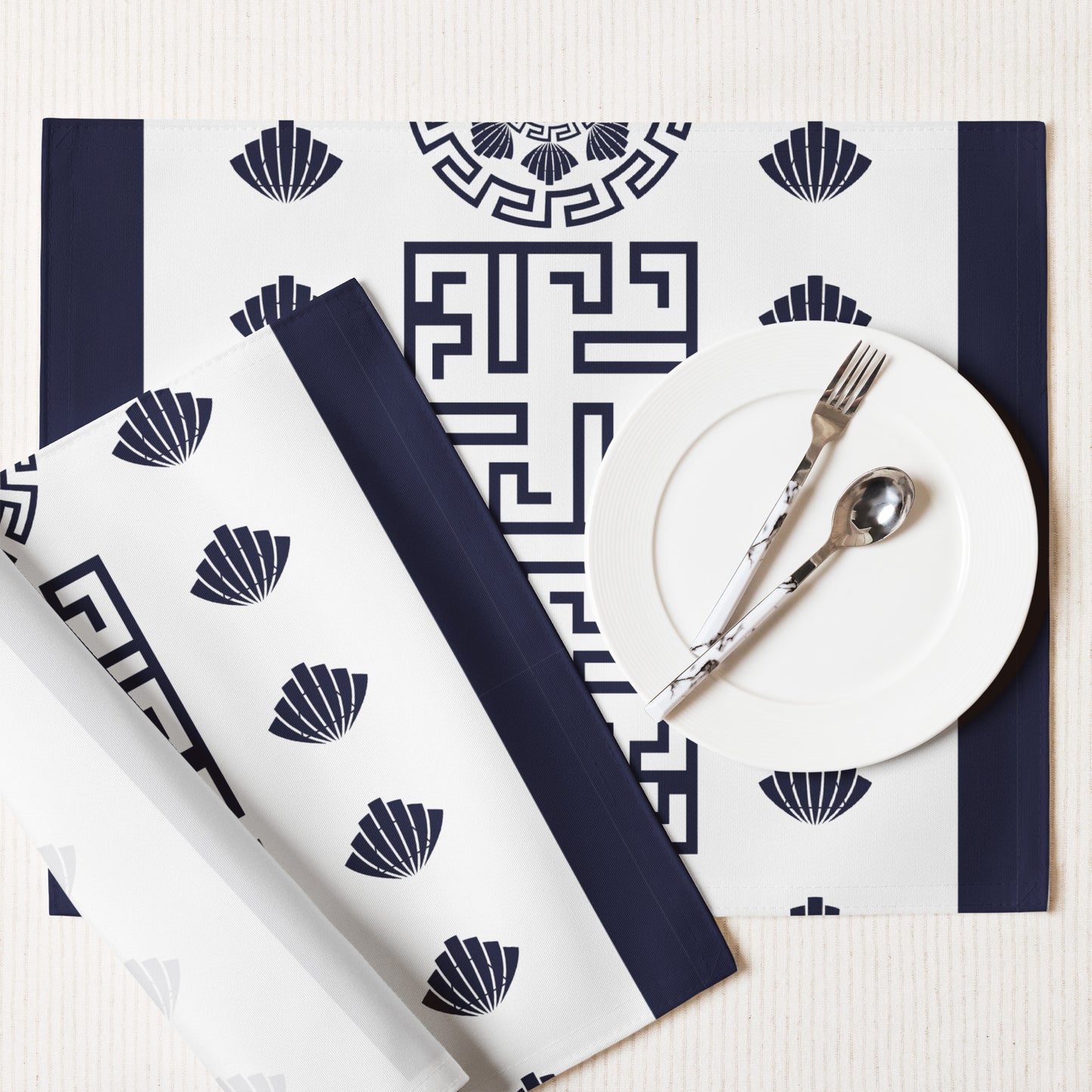 Placemat Set Kukloso Greek Border No 78 - Free Shipping